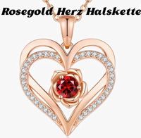 Rosegold Herz Halskette Sachsen-Anhalt - Dessau-Roßlau Vorschau