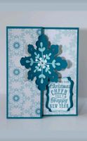 Stampin up Sizzix Snowflake Card Thinlits 135855 Neu Weihnachten Bielefeld - Brackwede Vorschau