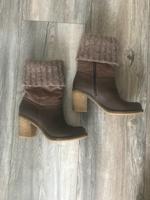 Tamaris Stiefeletten, 38, braun, Stiefel mit Strickschaft Bielefeld - Brackwede Vorschau
