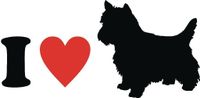 Aufkleber I love West Highland Terrier / Westie Nordrhein-Westfalen - Bünde Vorschau