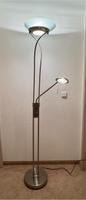 Stehlampe Deckenfluter mit Leselampe silber/weiss Sachsen - Kreischa Vorschau