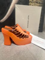 Eckhaus latta clogs schuhe Leder orange 40 Baden-Württemberg - Reilingen Vorschau