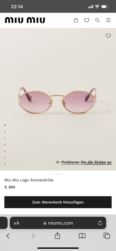 Miu Miu Sonnenbrille in Ratingen