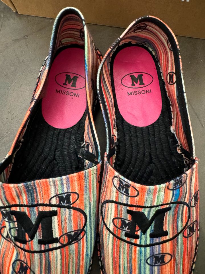 Missoni Espadrilles gr 40 Neu bunt Streifen Leinen Loafer in Duisburg