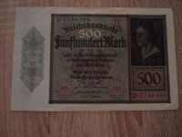 500 Mark Reichsbanknote 27. März 1922 Fünfhundert Wiesbaden - Mainz-Kostheim Vorschau