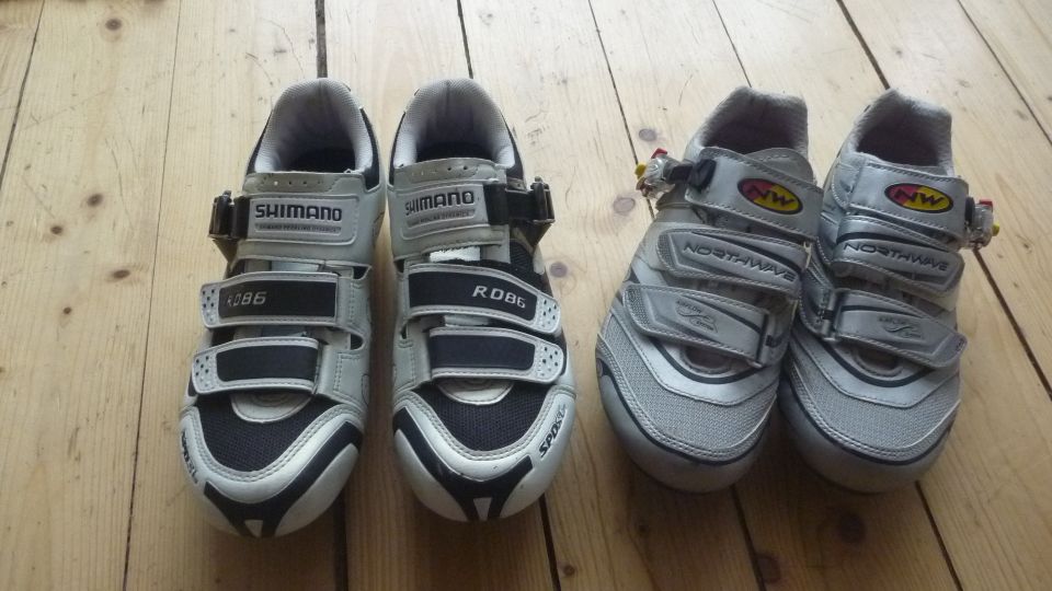 2 Paar Rennradschuhe Shimano + Northwave Gr. 40/41 in Ravensburg