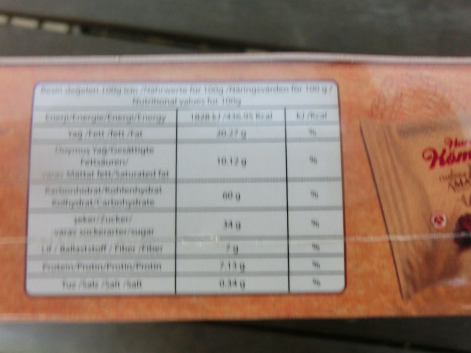 1 Packung Hurmali Kömbe Dattelkekse 12x30g in Brühl