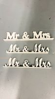 3 Deko-Aufsteller „Mr & Mrs“ Schriftzug für Hochzeit Schleswig-Holstein - Norderstedt Vorschau