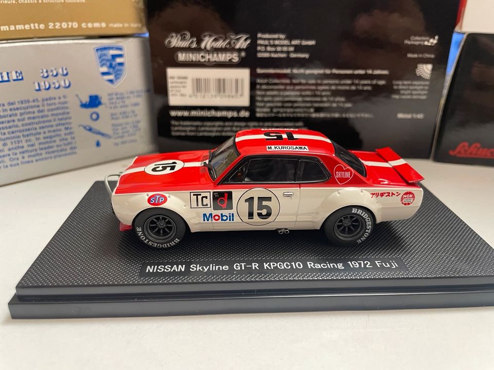 EBBRO 1972 Fuji KPGC10 Racing Nissan Skyline GT-R 1:43 Modellauto in Hamburg