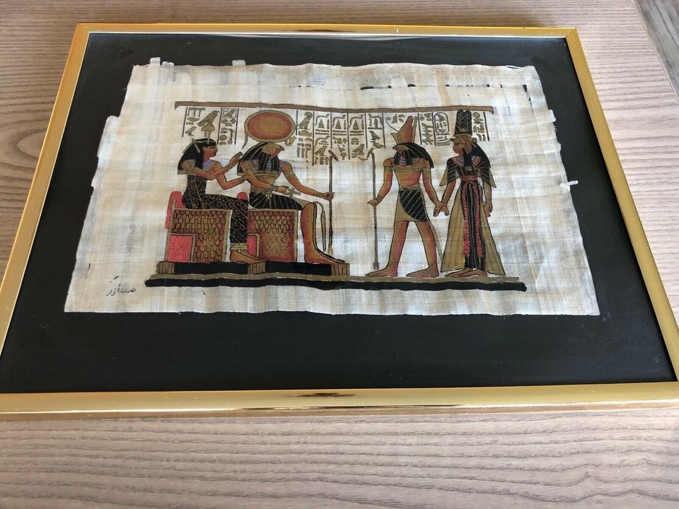 Kunstvolle ägyptische Papyrus Bilder in Walddorfhäslach