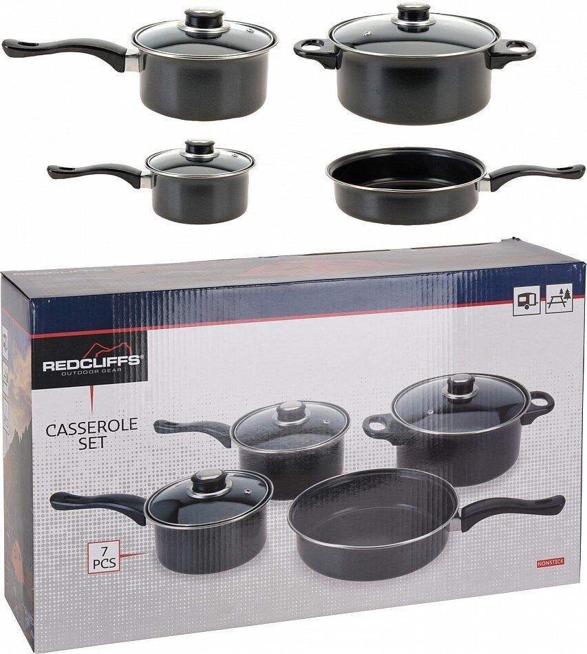 Kochgeschirr Campingtopf Töpfe Aluminium Set 7 Tlg. NEU OVP in Wiefelstede