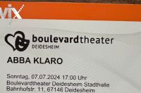 2 x ABBA Klaro, Boulevardtheater Deidesheim, 07.07.24, 17h Rheinland-Pfalz - Neustadt an der Weinstraße Vorschau