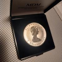 Maple Leaf 1989 Silber 1oz Feinsilber, Echtheitszertifikat Hamburg-Nord - Hamburg Barmbek Vorschau