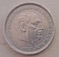 50 Pesetas Münze Spanien 1957 Thüringen - Erfurt Vorschau