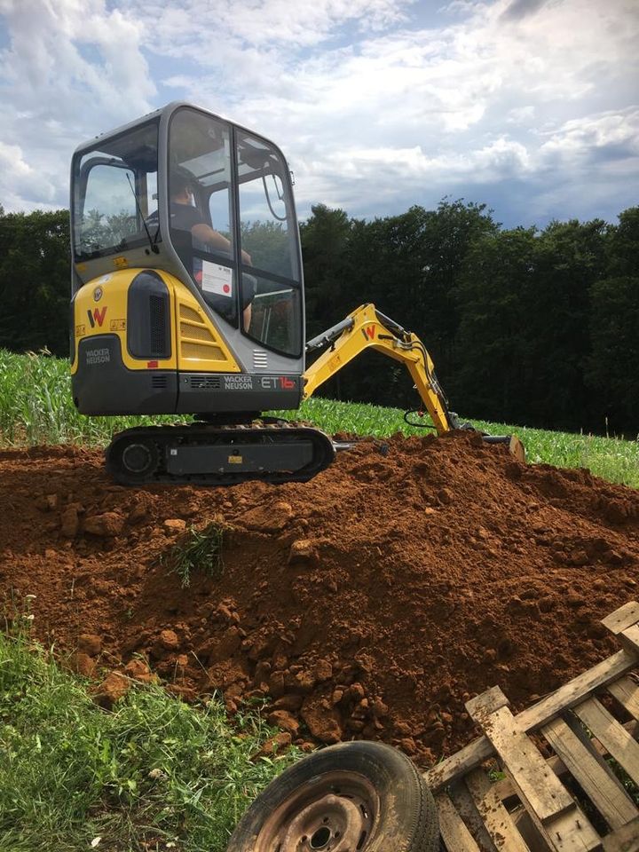 Minibagger Vermietung Baumaschinen Mieten Leihen in Eckersdorf