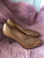 Hugo Boss Damen Pumps Neu Gr 38,5 Lack Leder Braun Absatz 10 cm West - Nied Vorschau