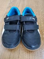 PUMA Hallenschuhe Gr. 29 Klett schwarz blau Hessen - Hanau Vorschau