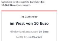 Bahn Gutschein 10 € Nürnberg (Mittelfr) - Oststadt Vorschau