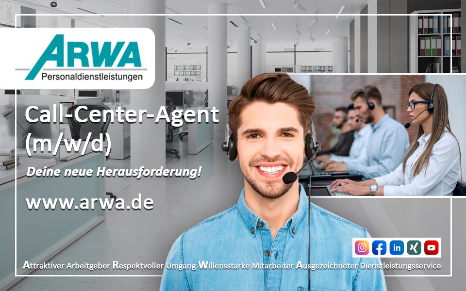 Call Center Agent (m/w/d) - ARWA Oldenburg in Oldenburg