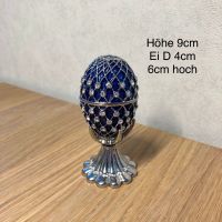 Dekoei Schmuckei blau Zarenei Geschenk in Fabergé Stil Nordrhein-Westfalen - Hückeswagen Vorschau