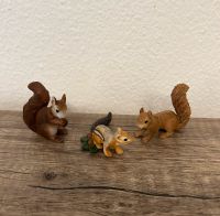 Schleich Wald Tiere 2x Eichhörnchen 1x Streifenhörnchen im Set Nordrhein-Westfalen - Rahden Vorschau