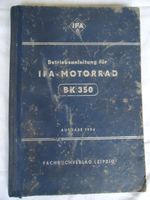 BK 350  Betriebsanleitung  Ausgabe 1954 , Original Sachsen - Görlitz Vorschau