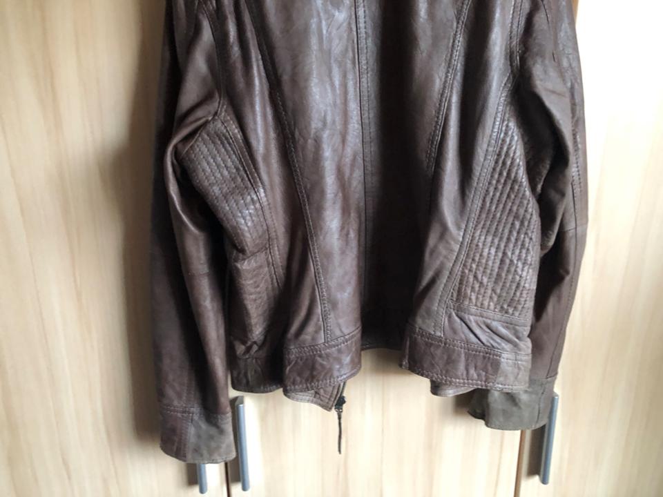Street One Damen Lederjacke Gr. 42 Braun Cognac, Schafsleder in Naumburg 