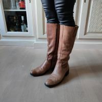 Stiefel Damen echt Leder Langschaft congac beige Vintage 39 Herzogtum Lauenburg - Geesthacht Vorschau