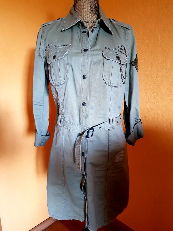 ❤ ESPRIT Kleid Army Stil Gr.40 Used Look  ❤ einfach nur hübsch in Berlin