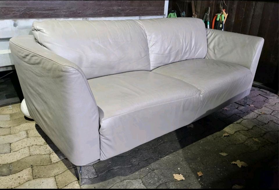 Leder Couch Garnitur Sofas 2+3 in Rehburg-Loccum