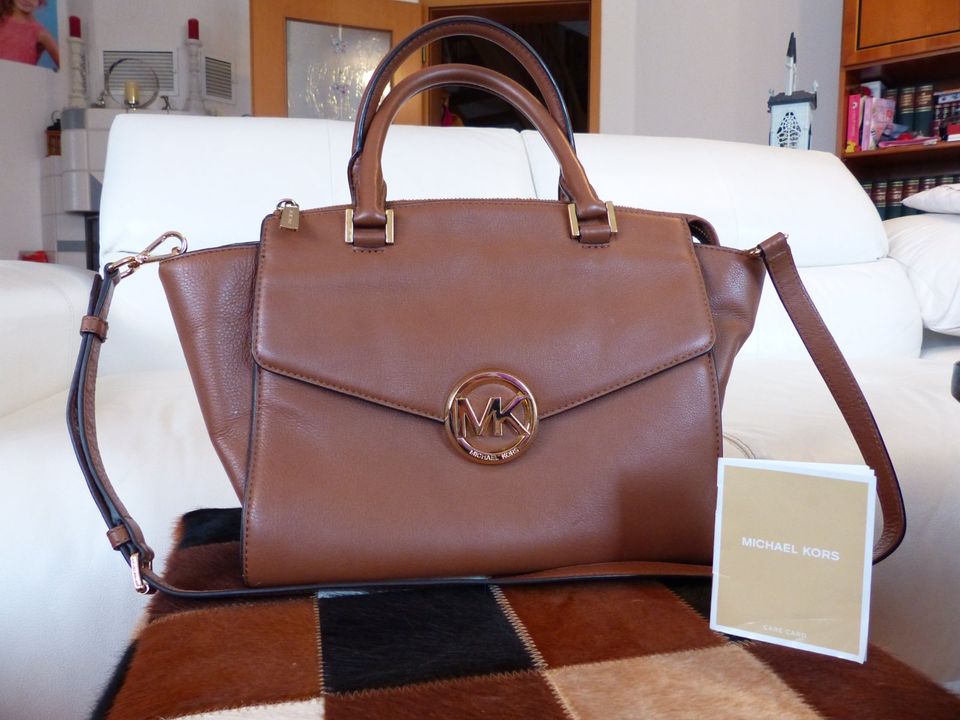 Original MICHAEL KORS Hand-Tasche NEU ECHT-LEDER MK Hudson Large in Lehrte