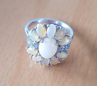 Opal Ring mit Zirkonia Steinen Größe 19 Rheinland-Pfalz - Essenheim Vorschau