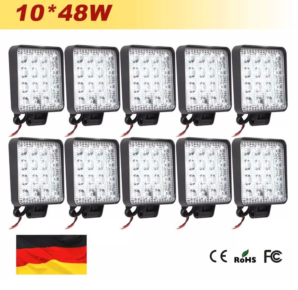10x 48W LED Arbeitsscheinwerfer Offroad Bagger 12V Scheinwerfer in Hessen -  Bebra | Gebrauchte Agrarfahrzeuge kaufen | eBay Kleinanzeigen ist jetzt  Kleinanzeigen
