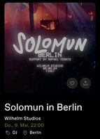 Ticket für DJ Solomun, 09.05. in Berlin Friedrichshain-Kreuzberg - Friedrichshain Vorschau