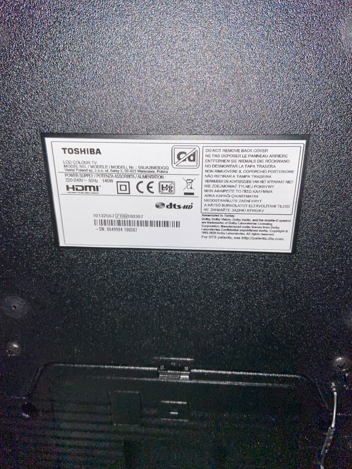 Toshiba 55 Zoll TV UHD Display, Neu mit PVR in Berlin