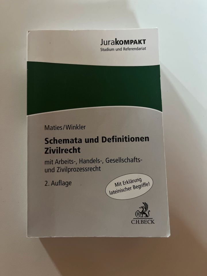 Schemata und Definitionen Zivilrecht in Konstanz