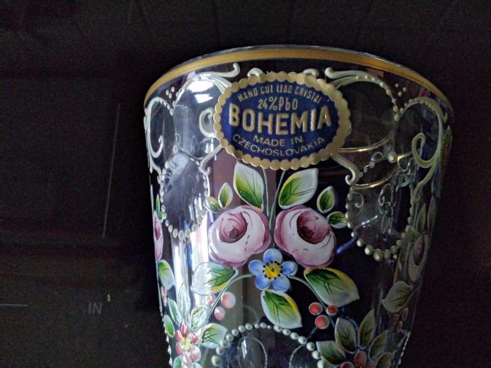 Bohemia Bleikristall Vase in Neu Wulmstorf