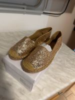 Ovyé Italy Schuhe Espadrille Gold Glitzer 40 NEU mit Karton Nordrhein-Westfalen - Minden Vorschau