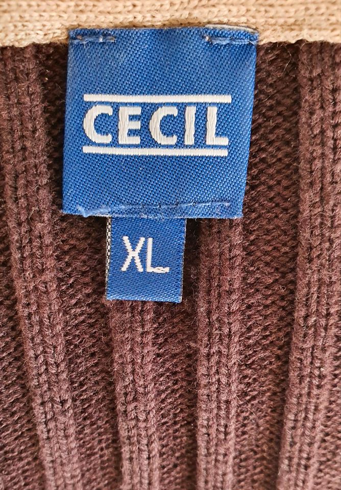 Cecil Strickjacke Damenjacke Jacke Strick Braun Gr. XL in Schwentinental