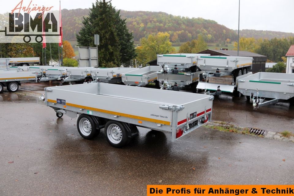 Hochlader Anhänger EDUARD 310x160x30 3000kg Ladehöhe 63cm NEU in Mühlhausen im Täle