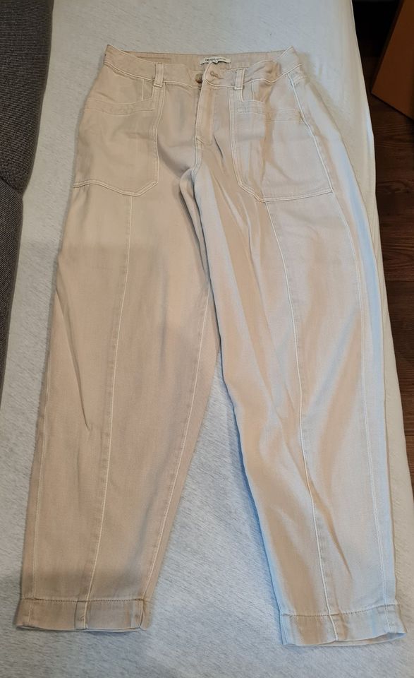 Tom Tailor Denim Jeans Baggy Damen beige Größe S in Völklingen