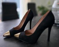 Damen Schuhe Schwarz Gold Bayern - Fürth Vorschau