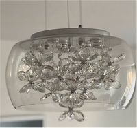 Glas  Blumen Kristall Deckenlampe mit LED Bayern - Ingolstadt Vorschau