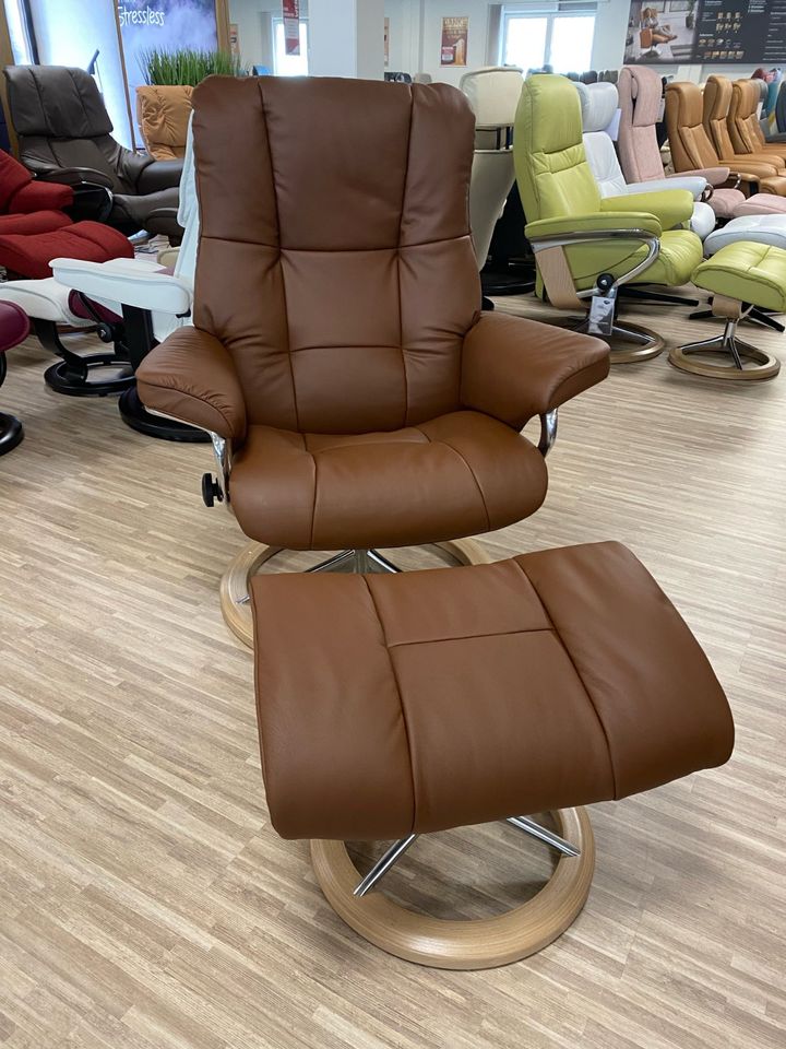 Sale -50% Rabatt / Stressless Sessel + Hocker Mayfair Malt Brown in Kaiserslautern