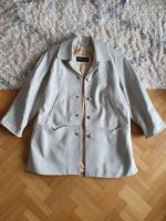 ♥️ Vintage Leder Mantel Jacke Kurzmantel greige y2k oversize chic Friedrichshain-Kreuzberg - Kreuzberg Vorschau