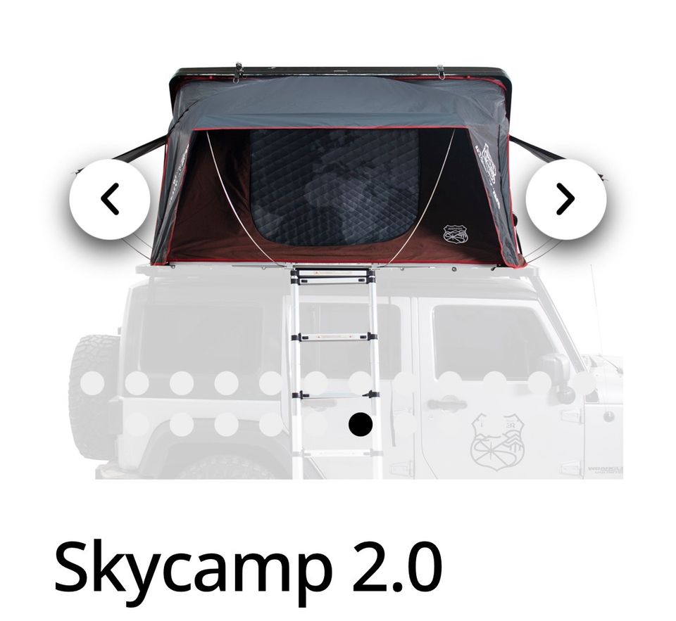 Skycamp 2.0, Rocky Black +Zub. einmal benutzt in Münster-Hafen