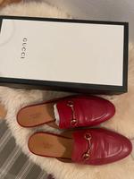 Gucci Damen loafer slipper weinrot rot gr 40,5 Leder Feldmoching-Hasenbergl - Feldmoching Vorschau