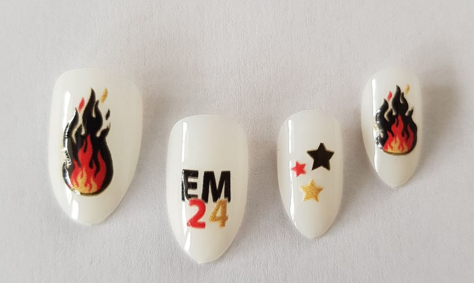 Nailfoil, Naildesign, Nailsticker, Sticker, EM24, Fussball, in Waldstetten