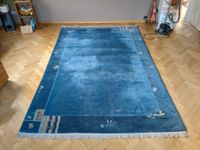 Wollteppich 2x3m, 100% Wolle, handgeknüpft, blau Nordrhein-Westfalen - Heiligenhaus Vorschau