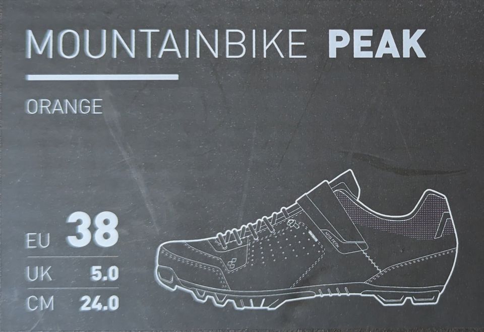 Neue Cube MTB PEAK Fahrradschuhe orange Gr. 38 in Frankfurt am Main